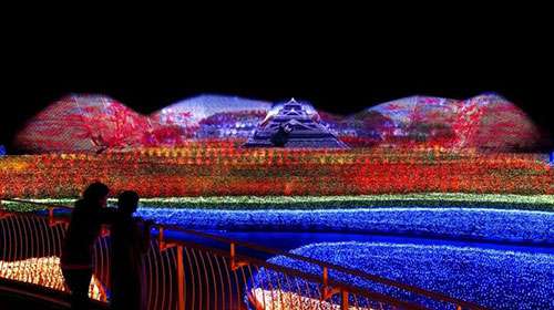 最壯觀的冬季燈光秀在日本呈現(xiàn)